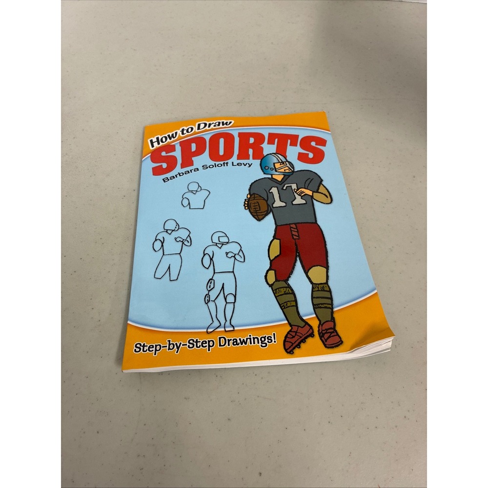 How to Draw Sports Barbara Soloff Levy Step-by-Step Drawing Guide Paperback Book